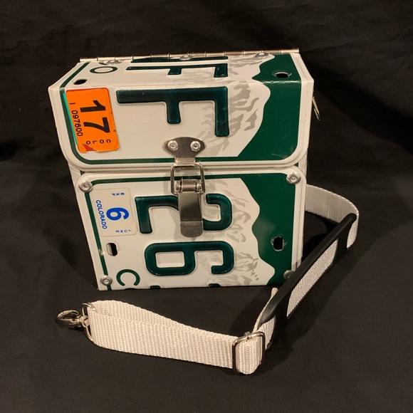 Handmade Colorado License Plate Crossbody Bag - Picture 2 of 8